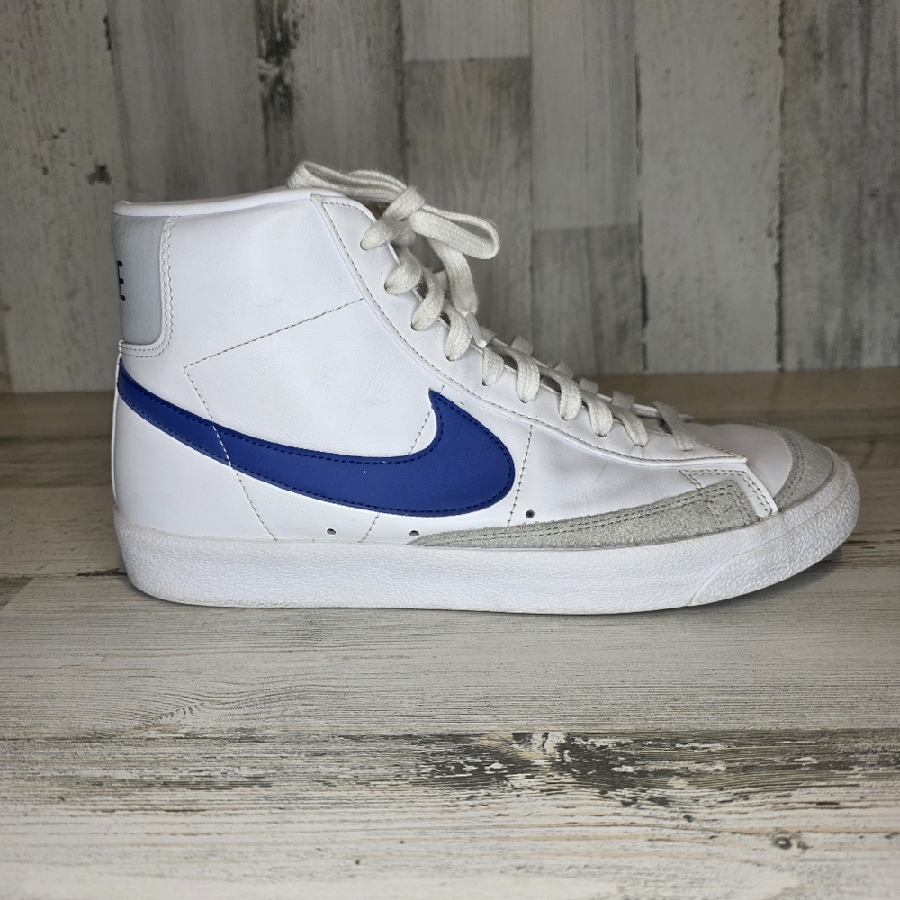 Nike Blazer Mid '77 Vintage White Game Royal Men’s Size 10.5 High Top W/box - Picture 8 of 16